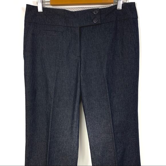 Smart Set Straight Leg Trouser Pants Chambray Denim Look Size 11 - Picture 2 of 9